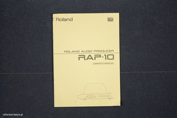 Roland RAP-10/AT manuals